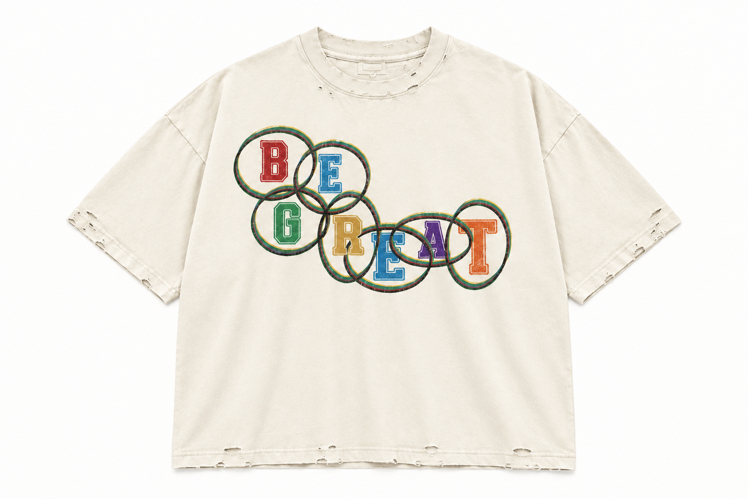 “Be Great” Olympic Tee (Off-White)