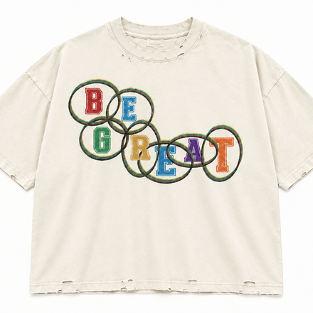“Be Great” Olympic Tee (Off-White)
