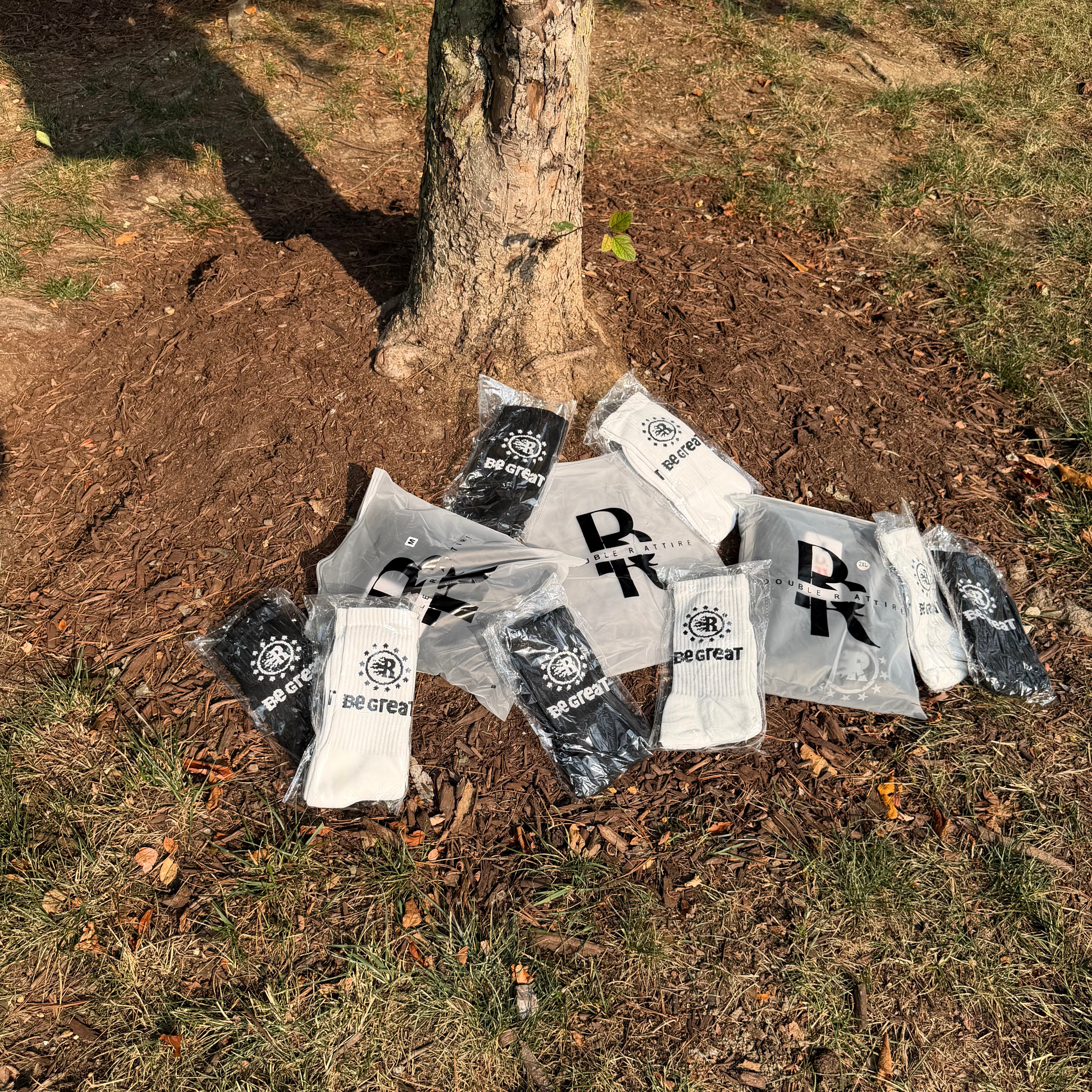 “Back to the basics Be Great” socks 2 pack
